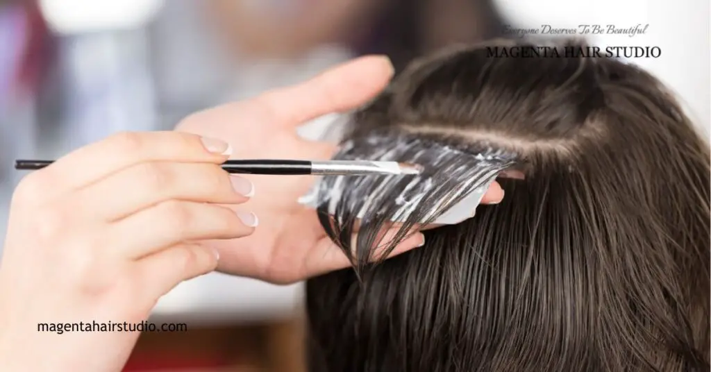Applying Copper Hair Color