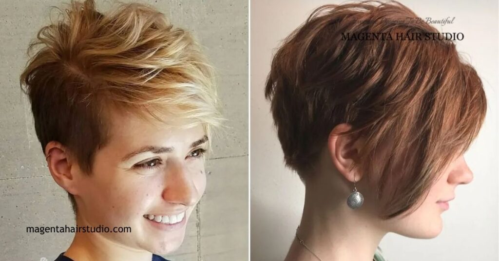 Top 30 Respectable Yet Modern Hairstyles for Women Over 50 5 Asymmetrical Short Style