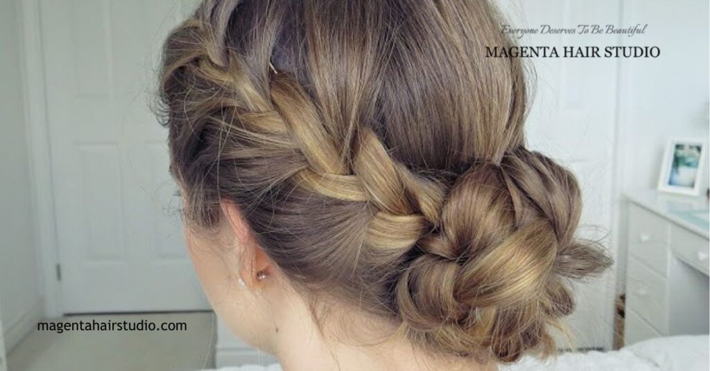 20 Trendiest Updos for Medium Length Hair: Stylish Looks for Every Occasion 7 Boho Braided Updo