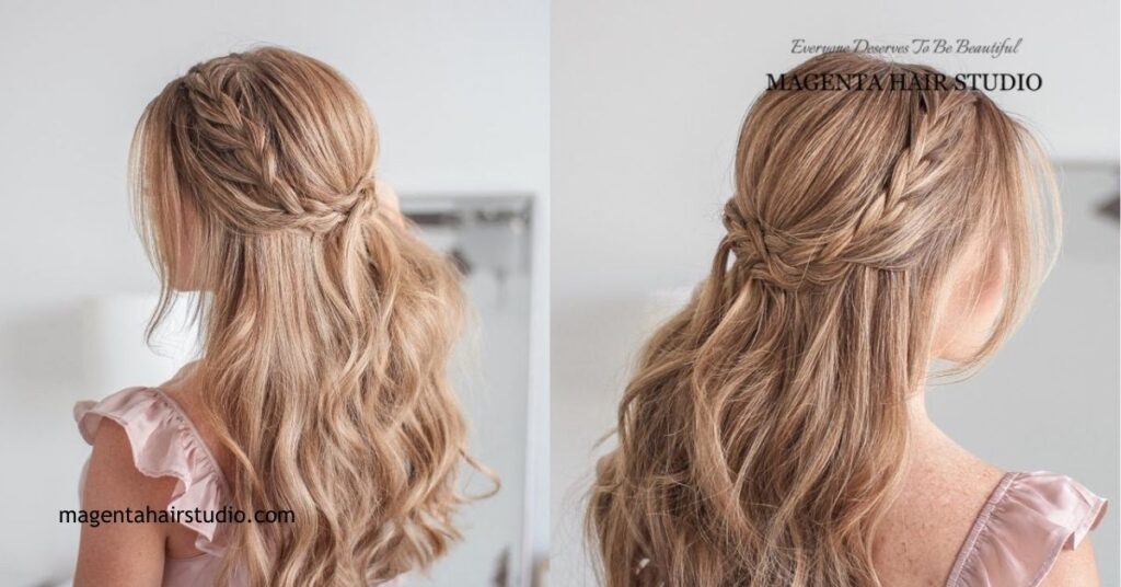 10 Stunning Half Updos for Every Occasion: Easy Styles to Elevate Your Look 3 Braided Half Updos