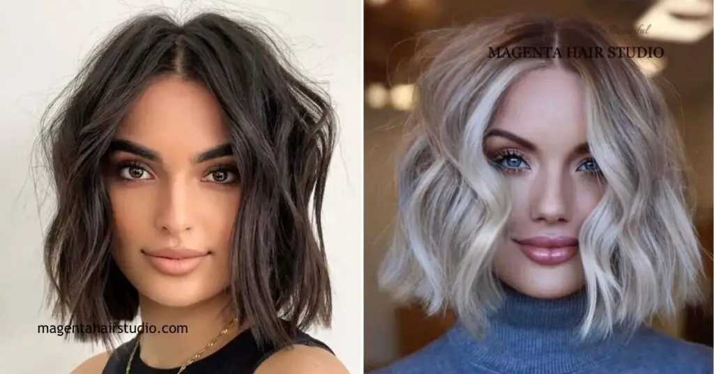 20 Brightest Medium Layered Haircuts to Light You Up in 2025 1 Classic Blunt Bob