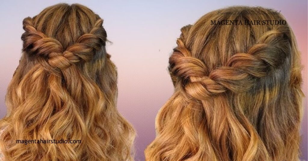 Top 30 Respectable Yet Modern Hairstyles for Women Over 50 19 Curly Half Up Style