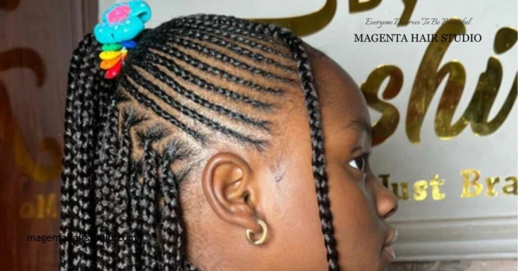 Ultimate Guide to Cornrow Styles: Trends, Techniques & Care Tips 3 Half Up Half Down