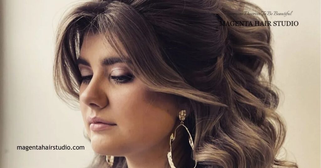 Long Curtain Bangs: Versatile Styles, Maintenance Tips & Celebrity Looks 10 Half Up Styles