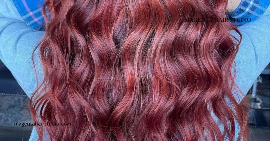 Maintaining Vibrant Dark Red Hair Color
