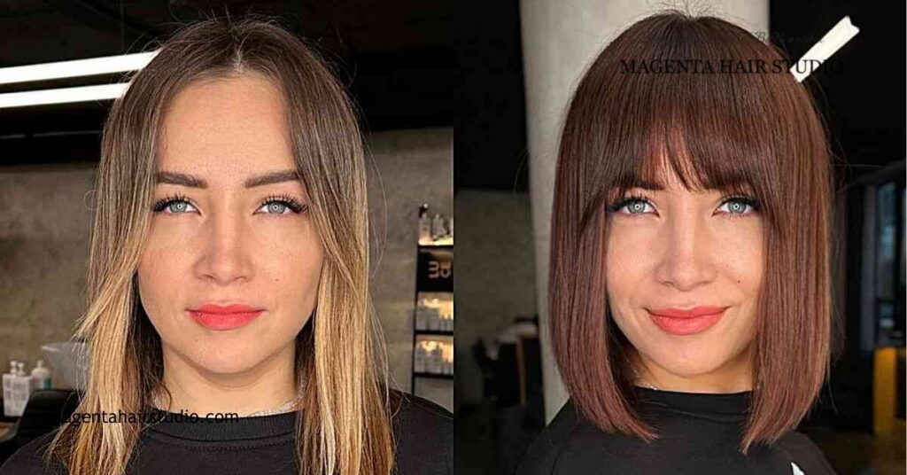Get the Perfect Long Bob with Bangs: Tips, Styles & Celebrity Inspiration 4 Maintaining Your Long Bob with Bangs