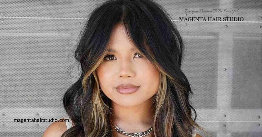 "Money Pieces: The Ultimate Guide to Stunning Face-Framing Highlights" 6 Square Faces