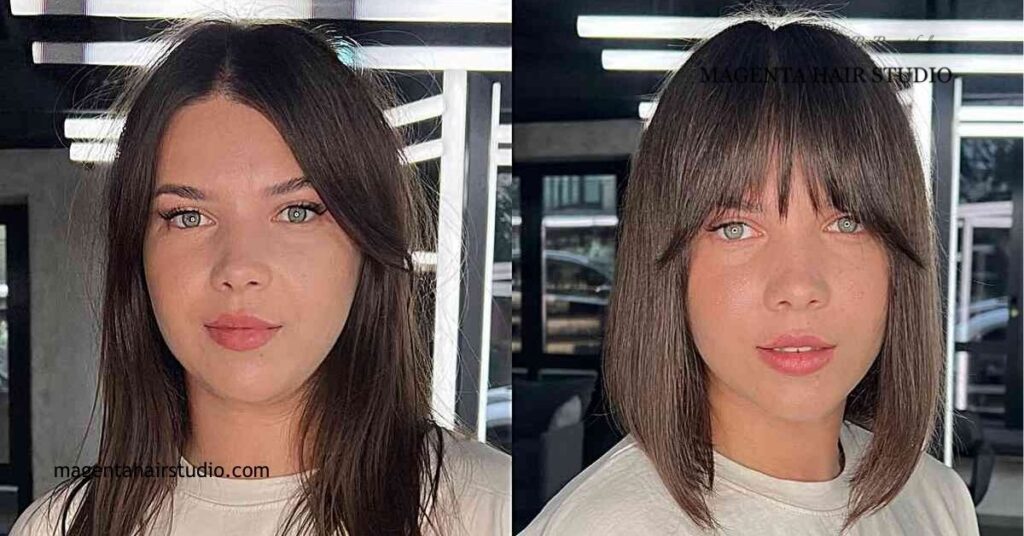 Get the Perfect Long Bob with Bangs: Tips, Styles & Celebrity Inspiration 5 Styling Your Long Bob with Bangs