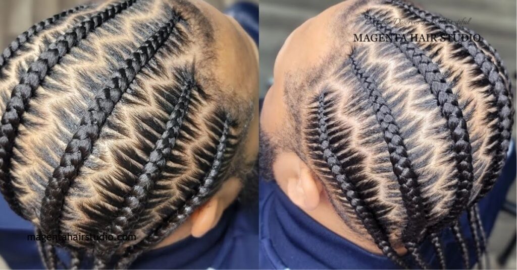 Ultimate Guide to Cornrow Styles: Trends, Techniques & Care Tips 2 Zigzag Cornrow Patterns