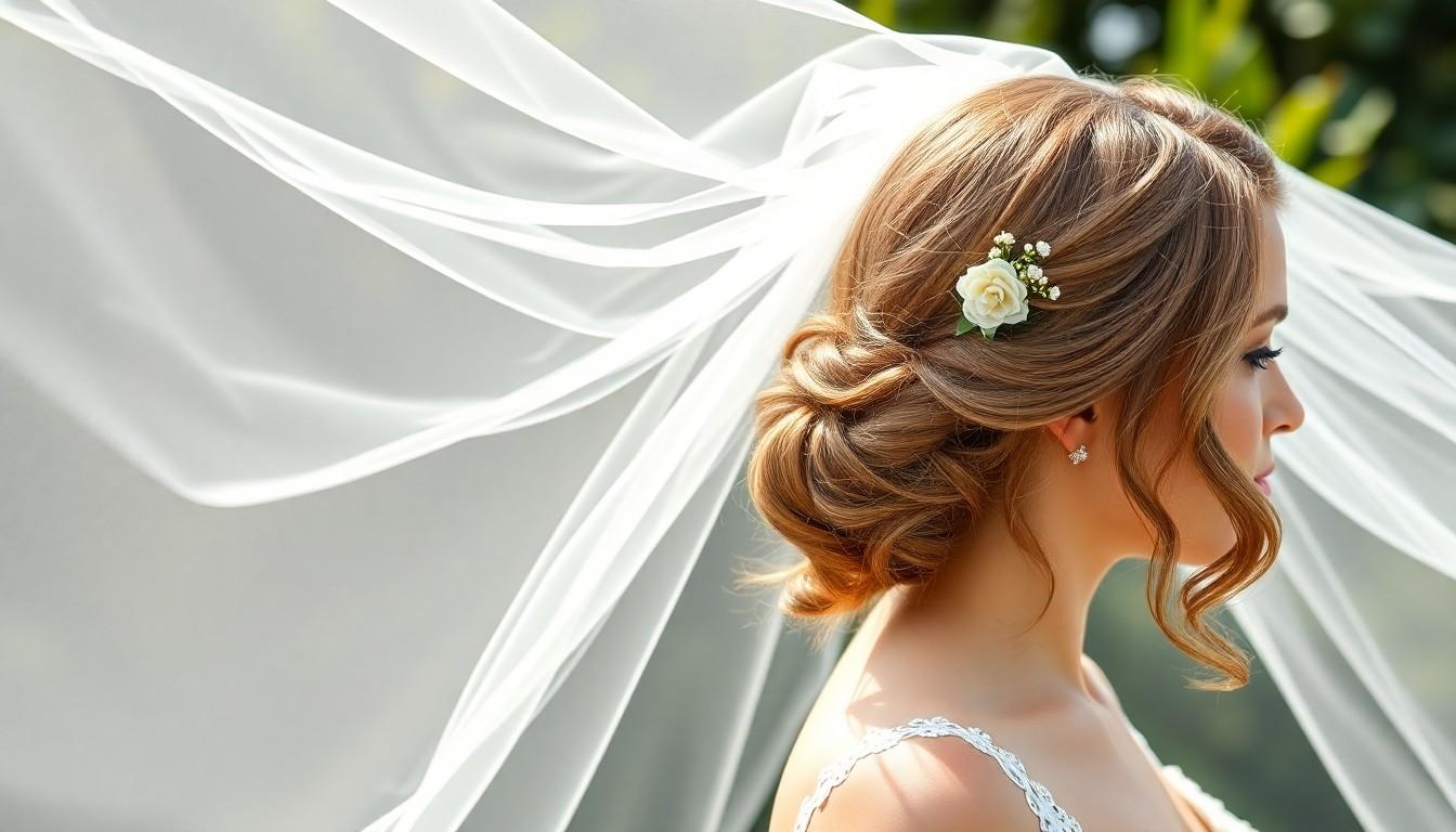 10 Stunning Wedding Hairstyles for Medium Hair | Perfect for Your Big Day 16 10 Stunning Wedding Hairstyles for Medium Hair | Perfect for Your Big Day 15