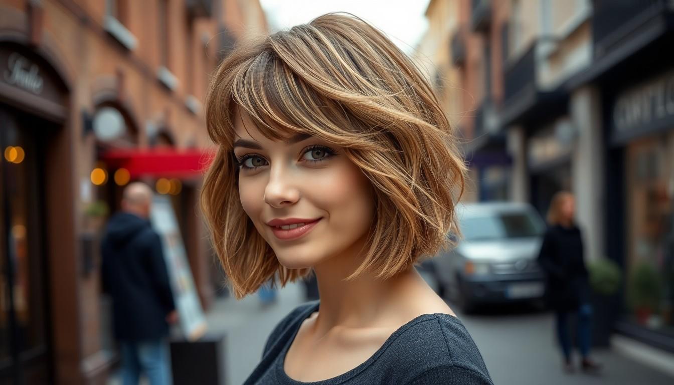 20 Elegant Bob Haircuts with Bangs for Every Face Shape: Your Ultimate Style Guide 10 20 Elegant Bob Haircuts with Bangs for Every Face Shape: Your Ultimate Style Guide 9