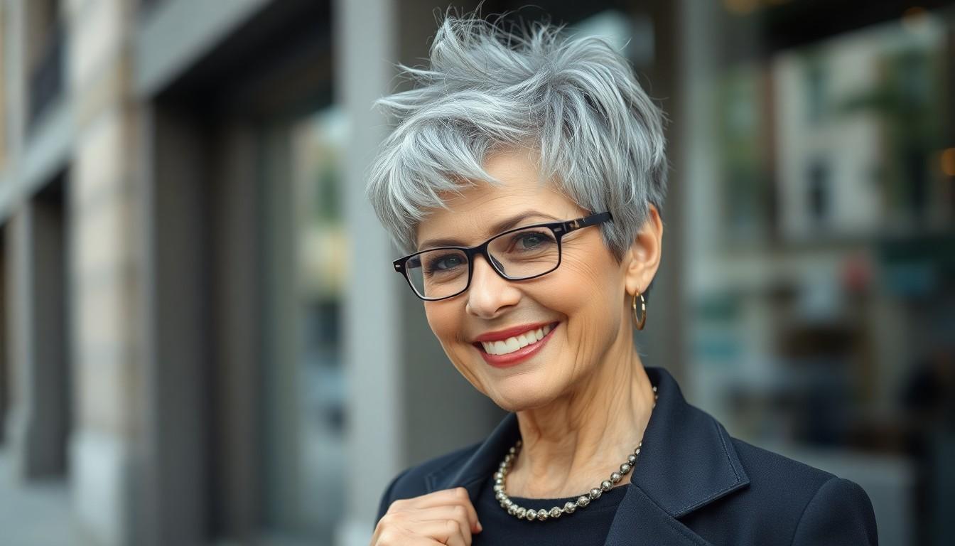 10 Flattering Choppy Pixie Cuts That Take Years Off Women Over 50 7