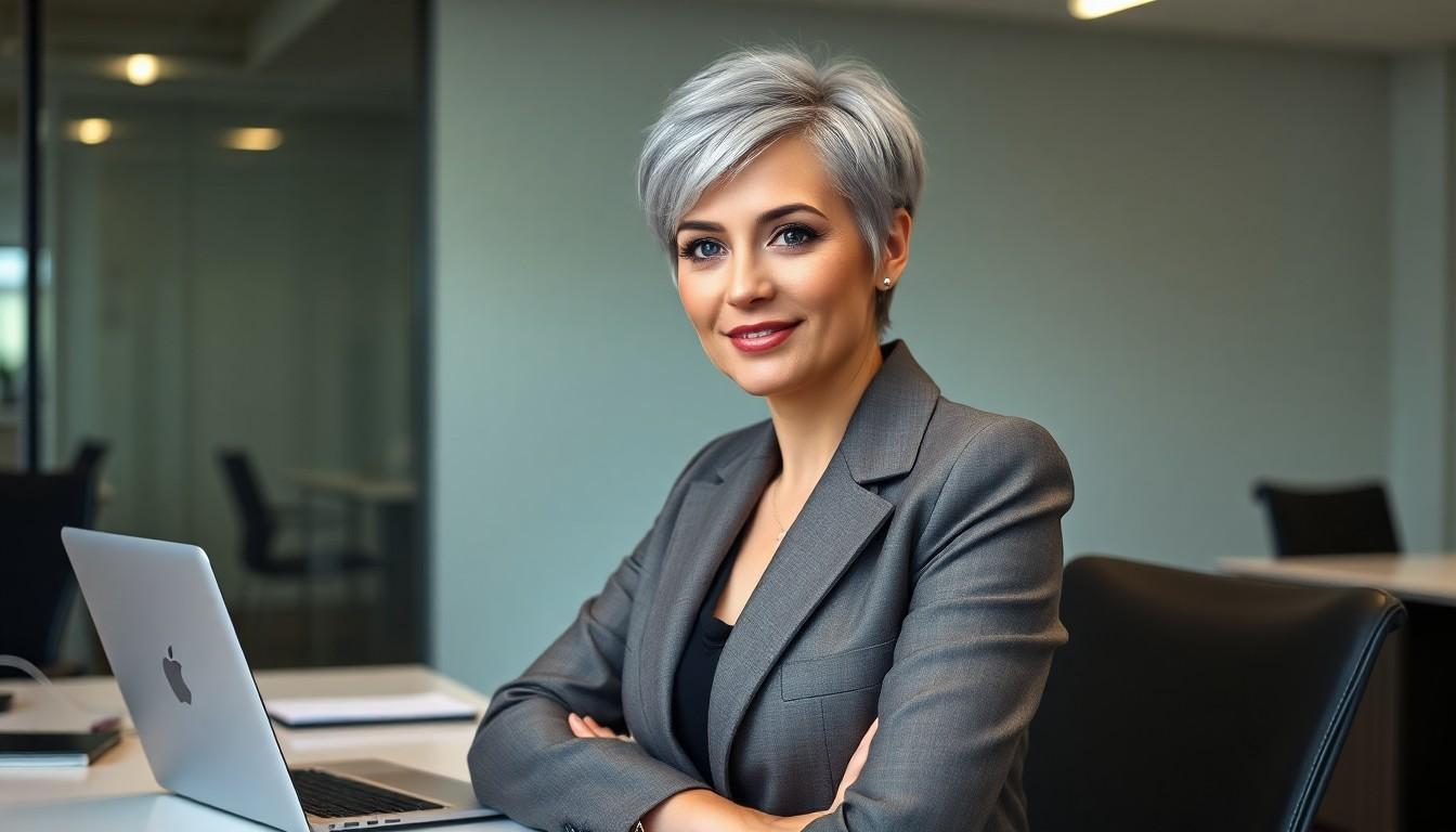 10 Stunning Short Gray Hairstyles That Celebrate Your Natural Beauty 14 10 Stunning Short Gray Hairstyles That Celebrate Your Natural Beauty 13