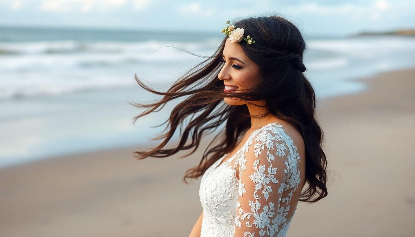 20 Stunning Half-Up, Half-Down Wedding Hairstyles Every Bride Will Love 12 20 Stunning Half-Up, Half-Down Wedding Hairstyles Every Bride Will Love 11