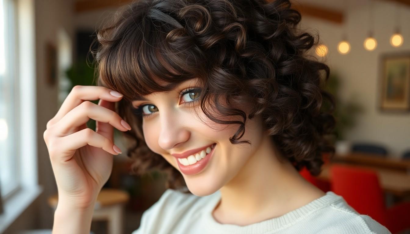 10 Stunning Ways to Rock Curly Hair with Bangs: Your Ultimate Style Guide 14 10 Stunning Ways to Rock Curly Hair with Bangs: Your Ultimate Style Guide 13
