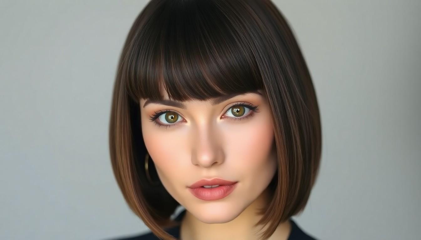 10 Stunning Medium Length Haircuts With Bangs for Every Face Shape (2025) 10 10 Stunning Medium Length Haircuts With Bangs for Every Face Shape (2025) 9