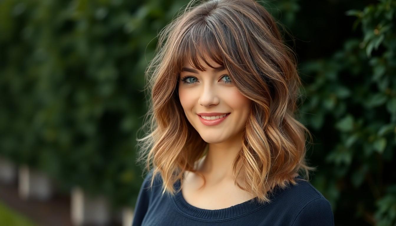 10 Stunning Medium Length Haircuts With Bangs for Every Face Shape (2025) 16 10 Stunning Medium Length Haircuts With Bangs for Every Face Shape (2025) 15