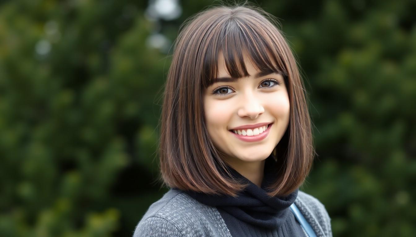 10 Stunning Medium Length Haircuts With Bangs for Every Face Shape (2025) 2 10 Stunning Medium Length Haircuts With Bangs for Every Face Shape (2025) 1