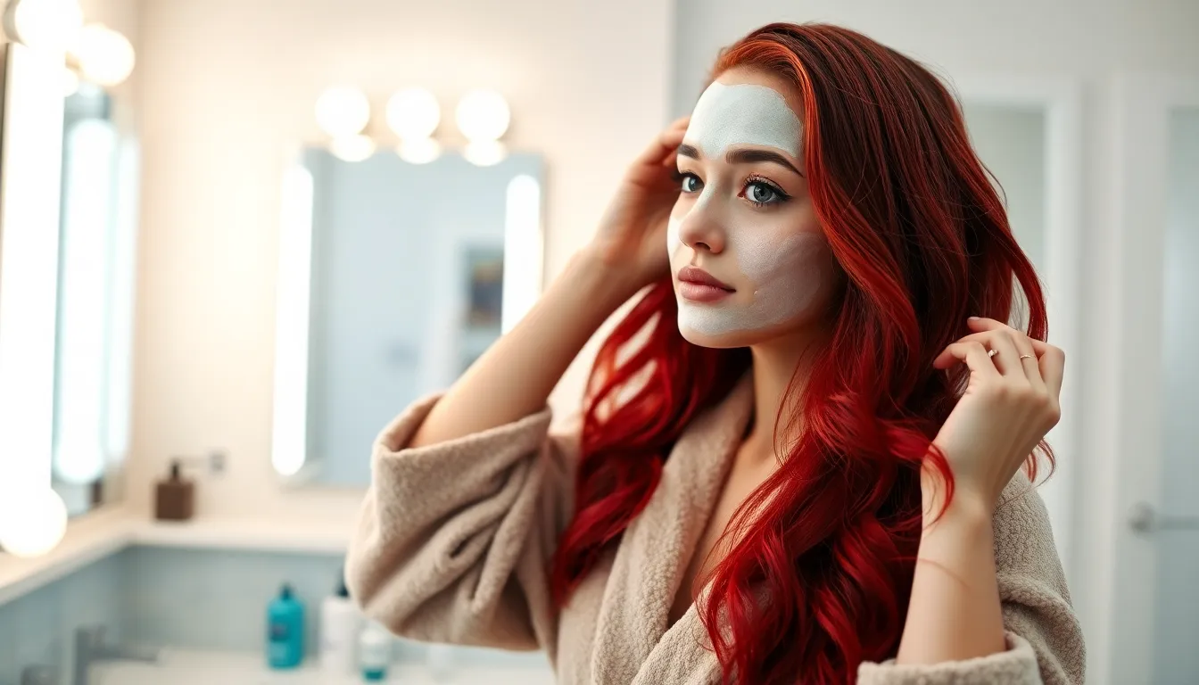 Dark Red Hair: Complete Guide to Shades, Styling & Maintenance Tips 8 Dark Red Hair: Complete Guide to Shades, Styling & Maintenance Tips 7