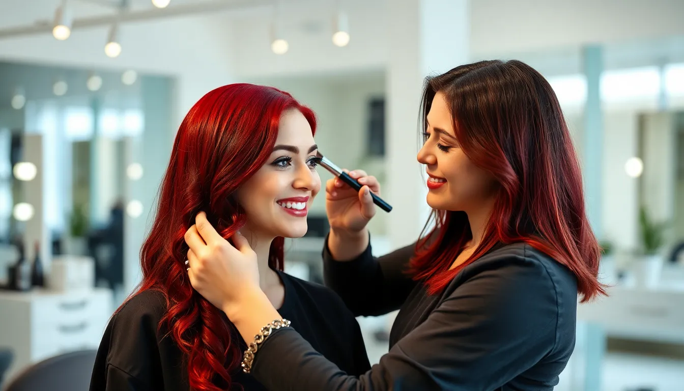 Dark Red Hair: Complete Guide to Shades, Styling & Maintenance Tips 18 Dark Red Hair: Complete Guide to Shades, Styling & Maintenance Tips 17