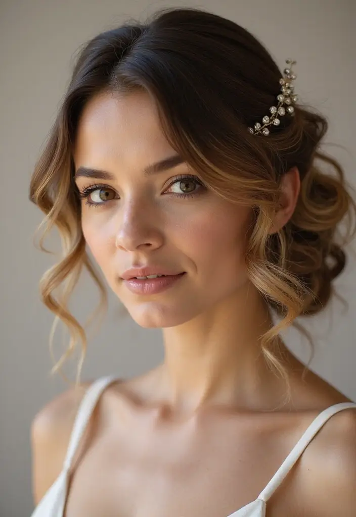 25 Blonde Hair with Dark Roots Looks That Stay Trendy 11 25 Blonde Hair with Dark Roots Looks That Stay Trendy - 11. Soft Updo