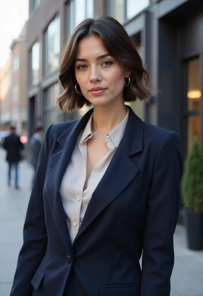 25 Classy Short Bob Haircuts and Hairstyles with Bangs That Stay Timeless - 1. The Classic Bob with Side Bangs