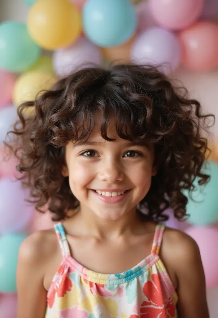 25 Curly Hair with Bangs Styles That Feel Effortless & Cute - 7. Voluminous Curly Bangs