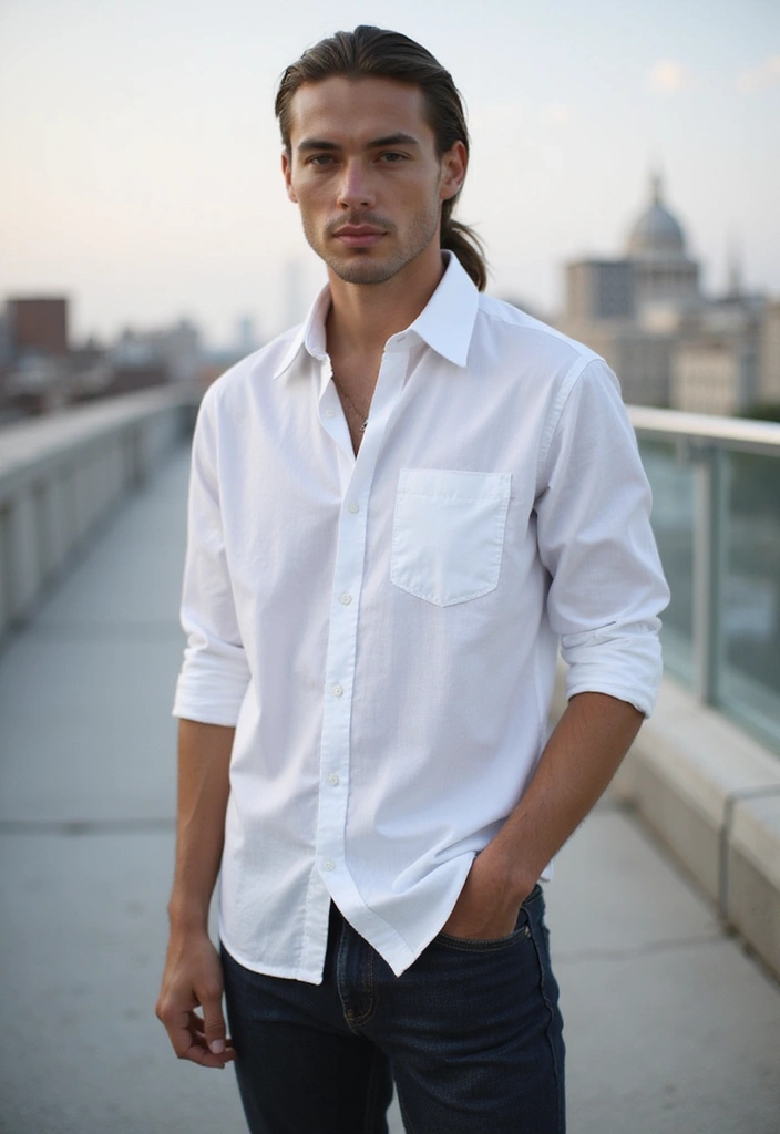 25 Hairstyles for Balding Men That Boost Confidence 21 25 Hairstyles for Balding Men That Boost Confidence - 21. The Low Ponytail
