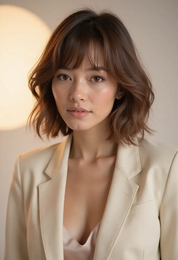 25 Hairstyles for Thin Hair Round Face That Add Fullness 1 25 Hairstyles for Thin Hair Round Face That Add Fullness - 1. The Layered Bob