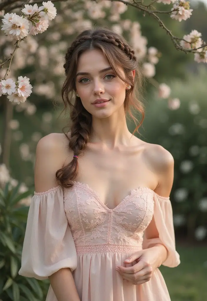 25 Hairstyles for Thin Hair Round Face That Add Fullness 12 25 Hairstyles for Thin Hair Round Face That Add Fullness - 12. Braided Crown