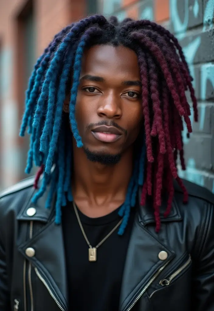 25 Men’s Dreadlocks Styles That Are Bold & Versatile 11 25 Men’s Dreadlocks Styles That Are Bold & Versatile - 11. Two-Toned Dreadlocks