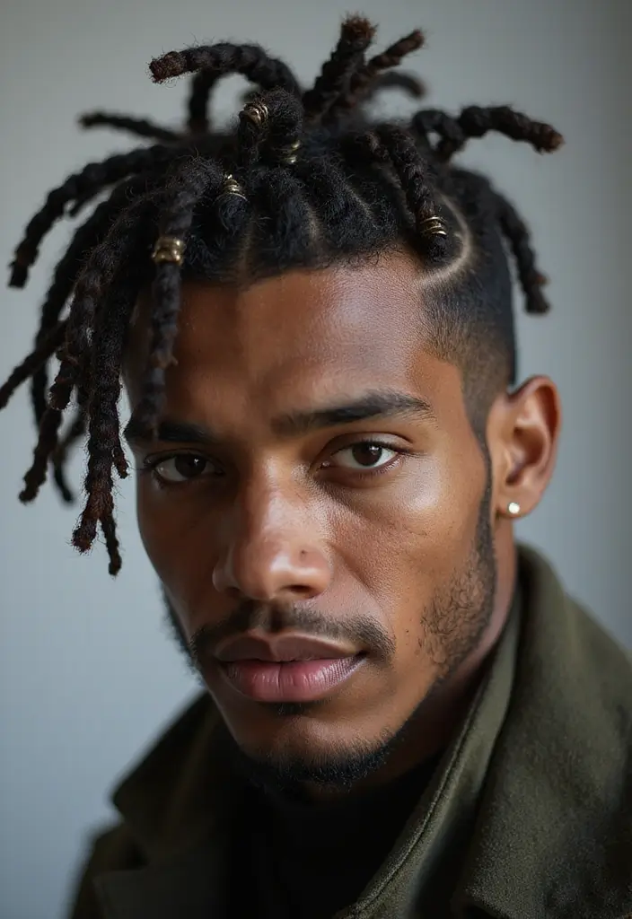 25 Men’s Dreadlocks Styles That Are Bold & Versatile 21 25 Men’s Dreadlocks Styles That Are Bold & Versatile - 21. Pinned Dreads