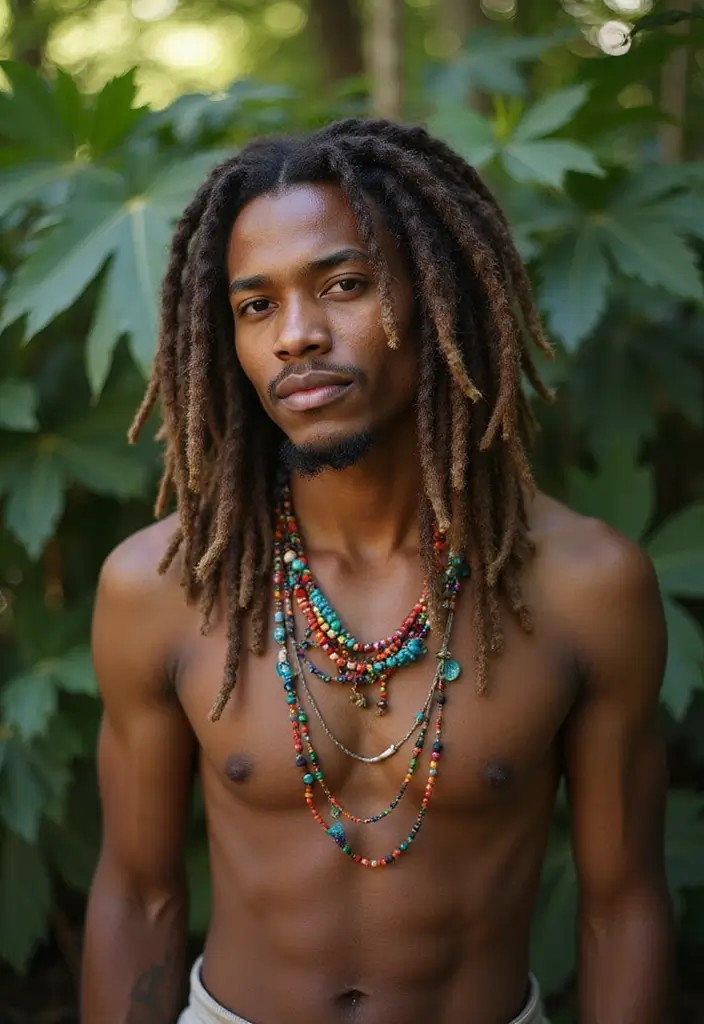 25 Men’s Dreadlocks Styles That Are Bold & Versatile 5 25 Men’s Dreadlocks Styles That Are Bold & Versatile - 5. Dreadlocks with Beads