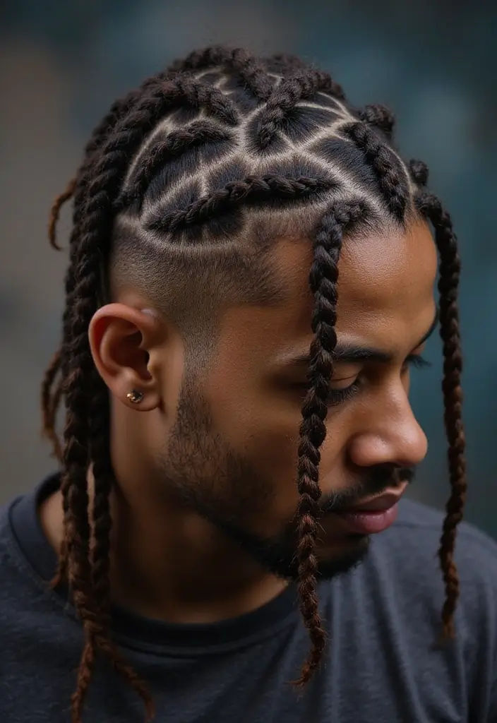 25 Men’s Dreadlocks Styles That Are Bold & Versatile 6 25 Men’s Dreadlocks Styles That Are Bold & Versatile - 6. Braided Dreadlocks