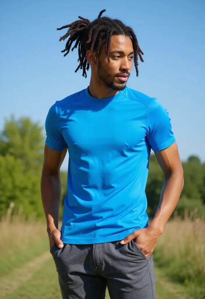 25 Men’s Dreadlocks Styles That Are Bold & Versatile 7 25 Men’s Dreadlocks Styles That Are Bold & Versatile - 7. Half-Up Dreadlock Style