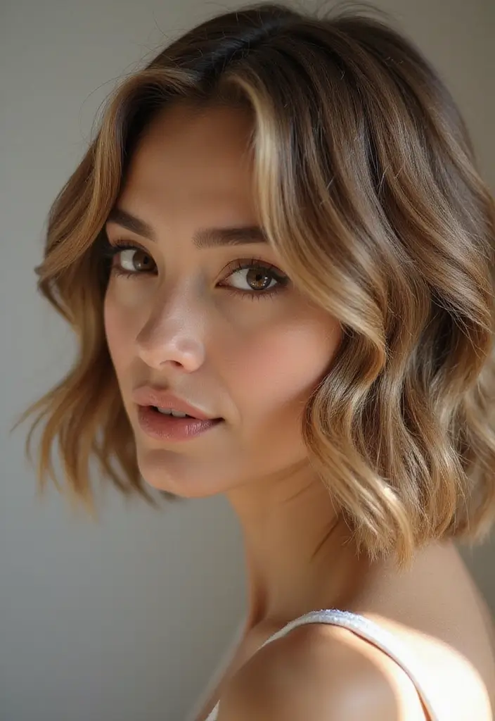 25 Sensational Medium Length Haircuts for Thick Hair That Wow Instantly 1 25 Sensational Medium Length Haircuts for Thick Hair That Wow Instantly - 1. Layered Lob with Face-Framing Pieces