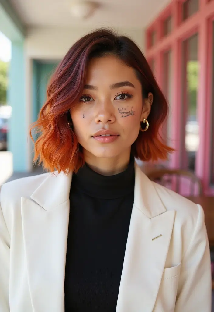 25 Sensational Medium Length Haircuts for Thick Hair That Wow Instantly 14 25 Sensational Medium Length Haircuts for Thick Hair That Wow Instantly - 14. Sassy Bob with Undercut