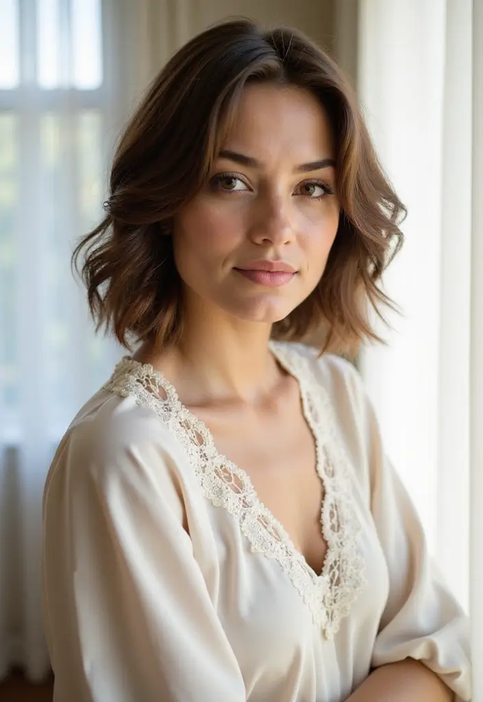 25 Sensational Medium Length Haircuts for Thick Hair That Wow Instantly 20 25 Sensational Medium Length Haircuts for Thick Hair That Wow Instantly - 20. Side-Swept Medium Cut