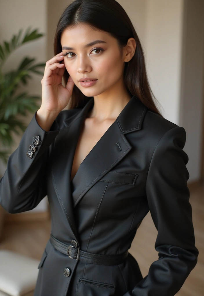 25 Sensational Medium Length Haircuts for Thick Hair That Wow Instantly 21 25 Sensational Medium Length Haircuts for Thick Hair That Wow Instantly - 21. Sleek Center-Parted Cut
