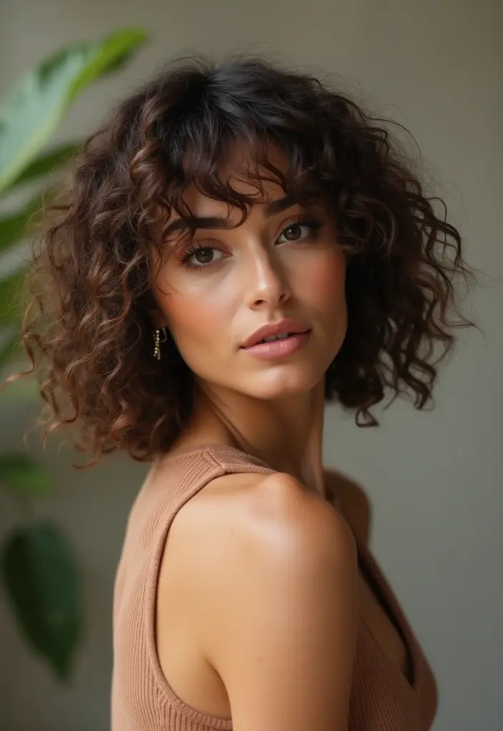 25 Short Shag Hairstyles You Simply Can’t Miss This Season 5 25 Short Shag Hairstyles You Simply Can’t Miss This Season - 5. The Curly Bob Shag