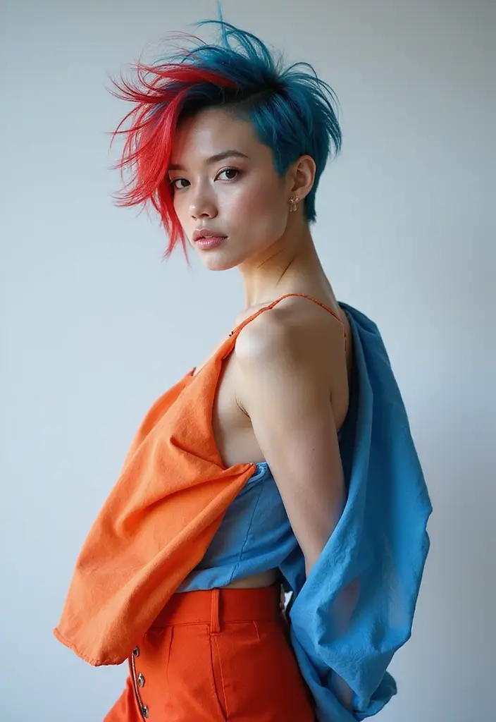 25 Short Spiky Haircuts for Women That Bring Fierce Energy 9 25 Short Spiky Haircuts for Women That Bring Fierce Energy - 9. Bold Two-Tone Pixie