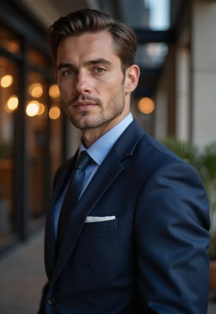 25 Stylish Hairstyles for Men with Thin Hair That Add Instant Volume 11 25 Stylish Hairstyles for Men with Thin Hair That Add Instant Volume - 11. The Slicked Back Look