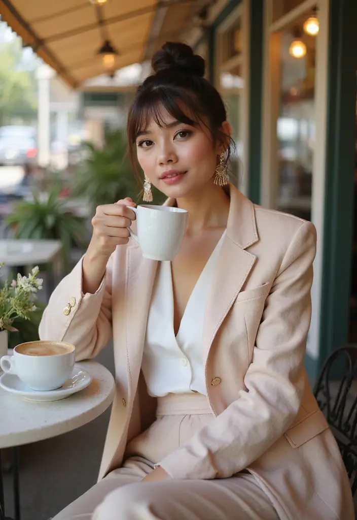 26 Side Swept Bangs to Sweep You Off Your Feet Instantly 22 26 Side Swept Bangs to Sweep You Off Your Feet Instantly - 22. High Bun with Side Swept Bangs