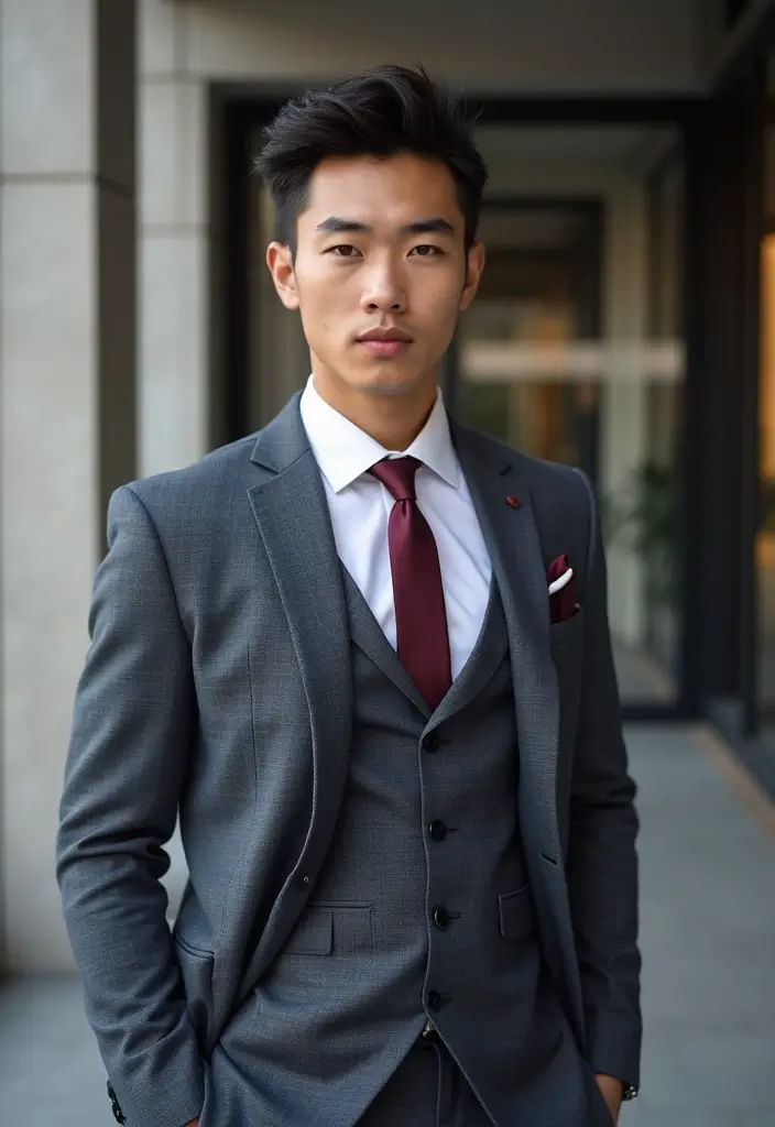 27 Asian Men Hairstyles That Define Modern Style 13 27 Asian Men Hairstyles That Define Modern Style - 13. The Curly Bun