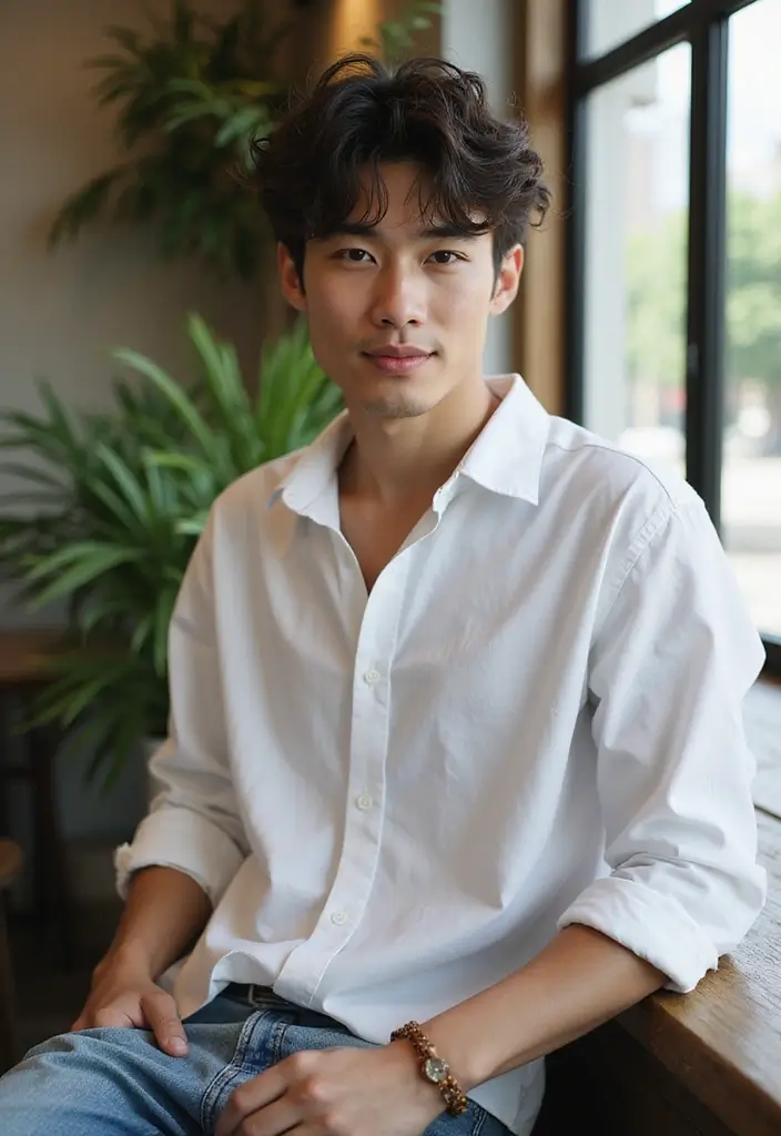 27 Asian Men Hairstyles That Define Modern Style 16 27 Asian Men Hairstyles That Define Modern Style - 16. The Messy Curly Layers