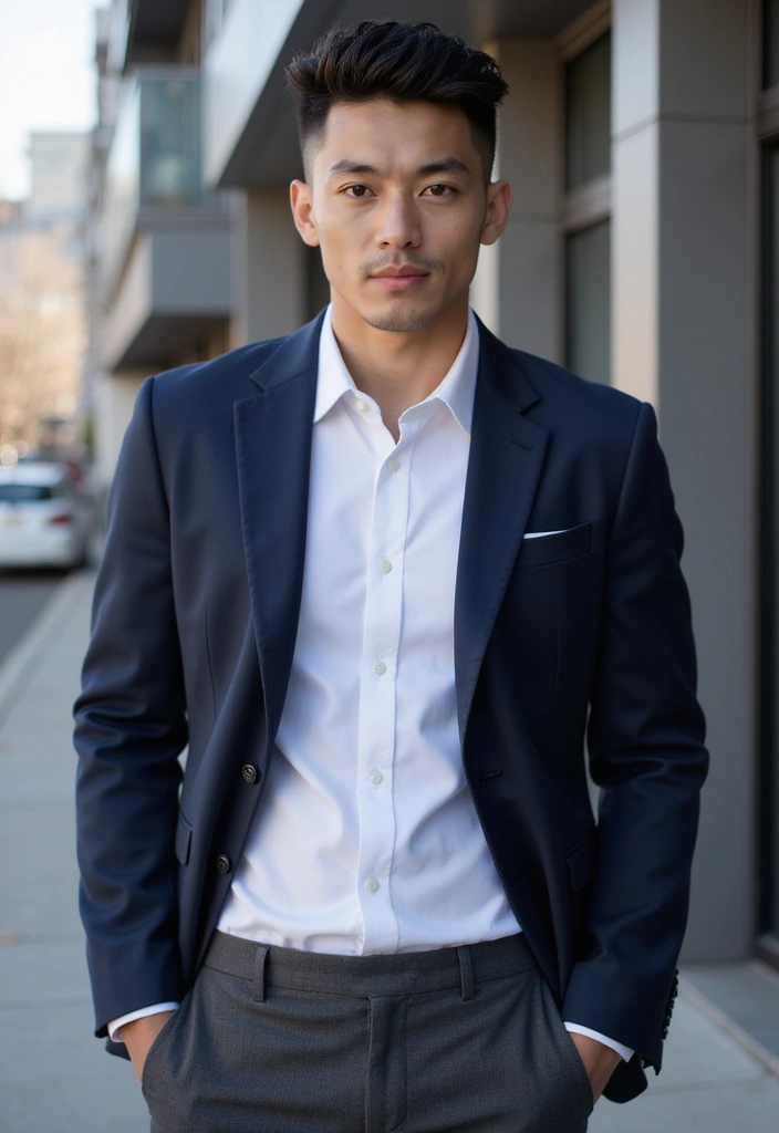 27 Asian Men Hairstyles That Define Modern Style 26 27 Asian Men Hairstyles That Define Modern Style - 26. The Curly Pomp With Fade