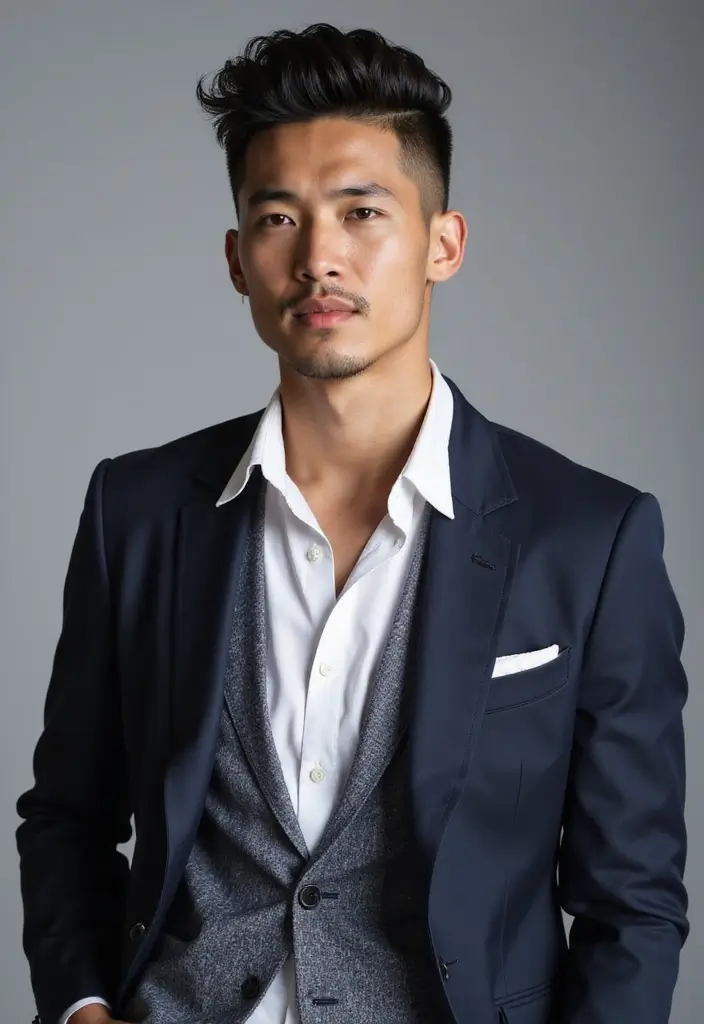 27 Asian Men Hairstyles That Define Modern Style 5 27 Asian Men Hairstyles That Define Modern Style - 5. The Disconnected Fade