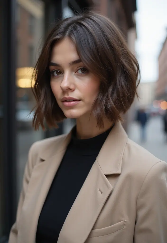 27 Choppy Bob Hairstyles That Add Volume & Movement - 18. Choppy Bob with an Angular Cut