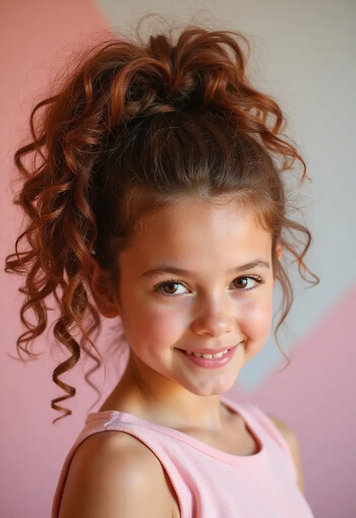 27 Effortless Cool Hairstyles for Teenage Girls You’ll Want to Copy 1 27 Effortless Cool Hairstyles for Teenage Girls You’ll Want to Copy - 1. Effortless Curly Ponytail