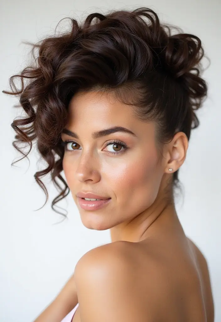 27 Effortless Cool Hairstyles for Teenage Girls You’ll Want to Copy 24 27 Effortless Cool Hairstyles for Teenage Girls You’ll Want to Copy - 24. Curly Pompadour